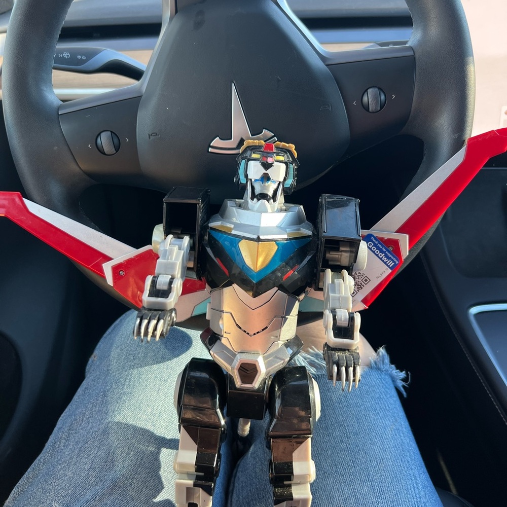Transformer Voltron Action Figure - Black, Red, Silver